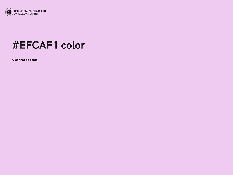 #EFCAF1 color image