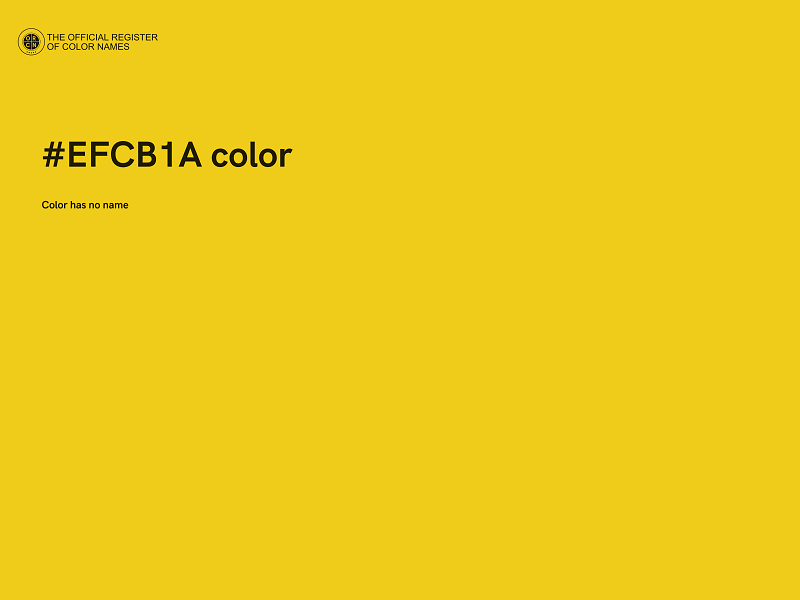 #EFCB1A color image