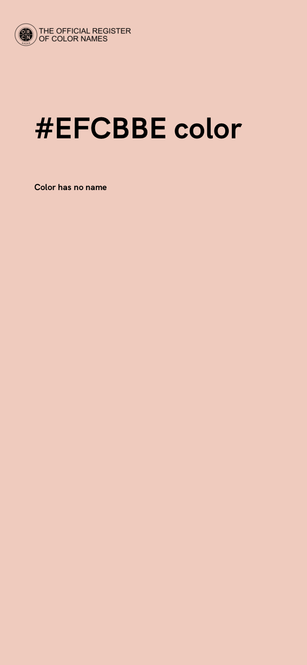 #EFCBBE color image