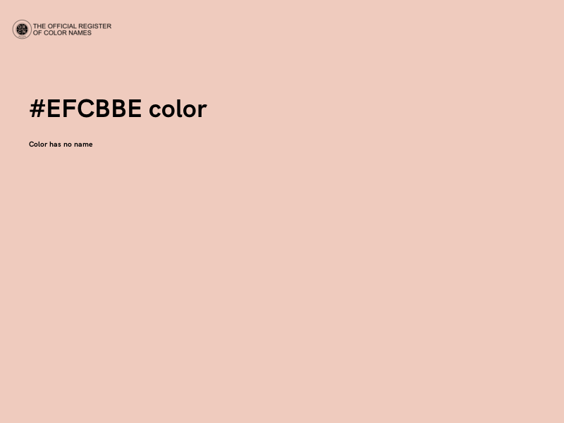 #EFCBBE color image