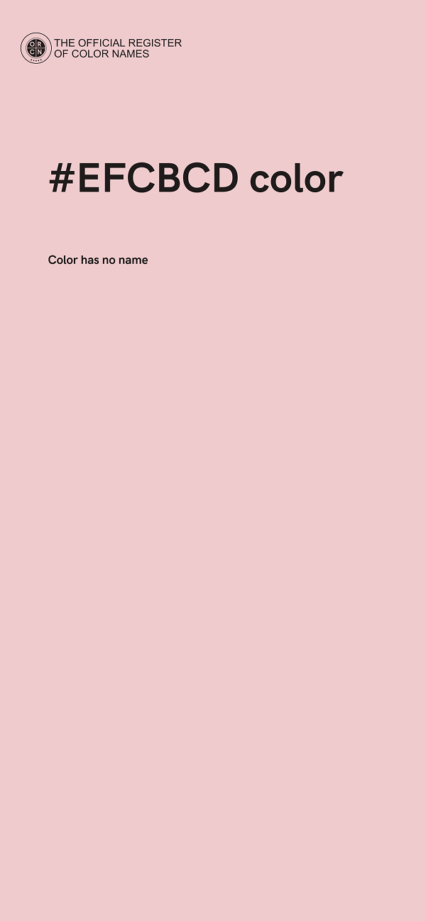#EFCBCD color image