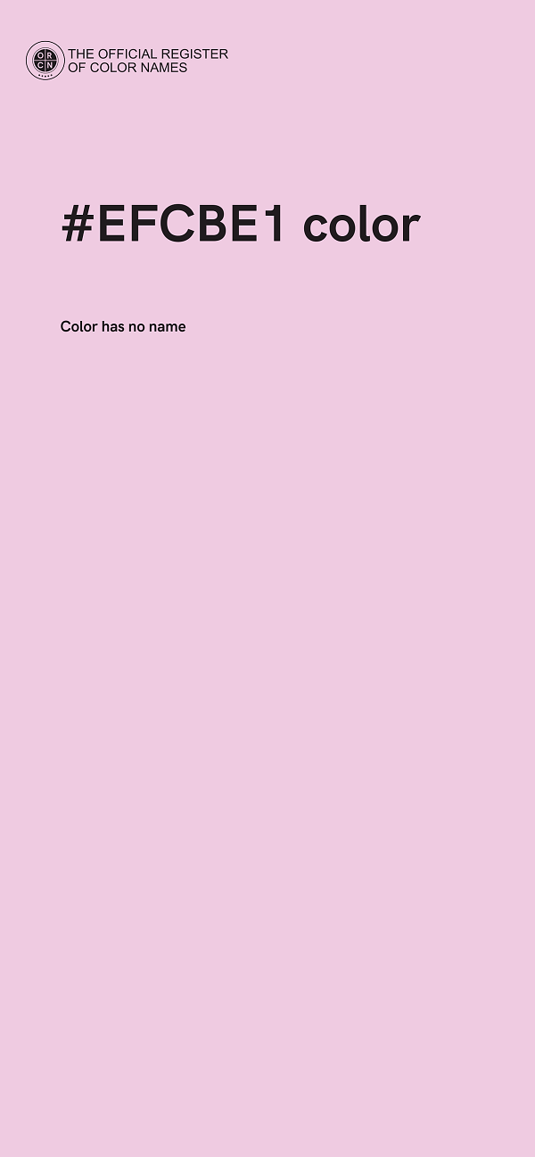 #EFCBE1 color image
