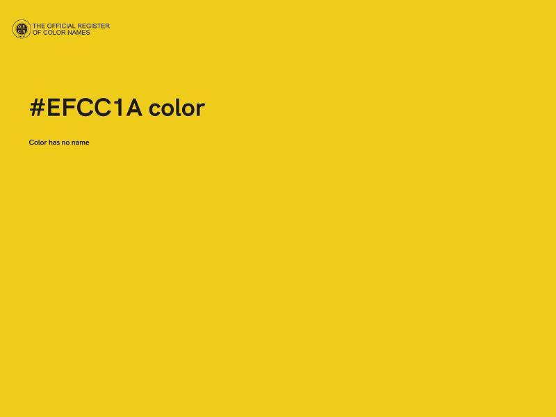 #EFCC1A color image