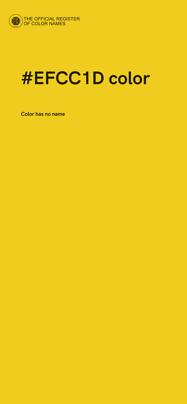 #EFCC1D color image