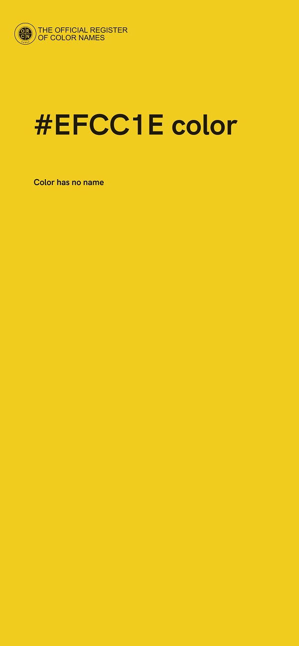 #EFCC1E color image