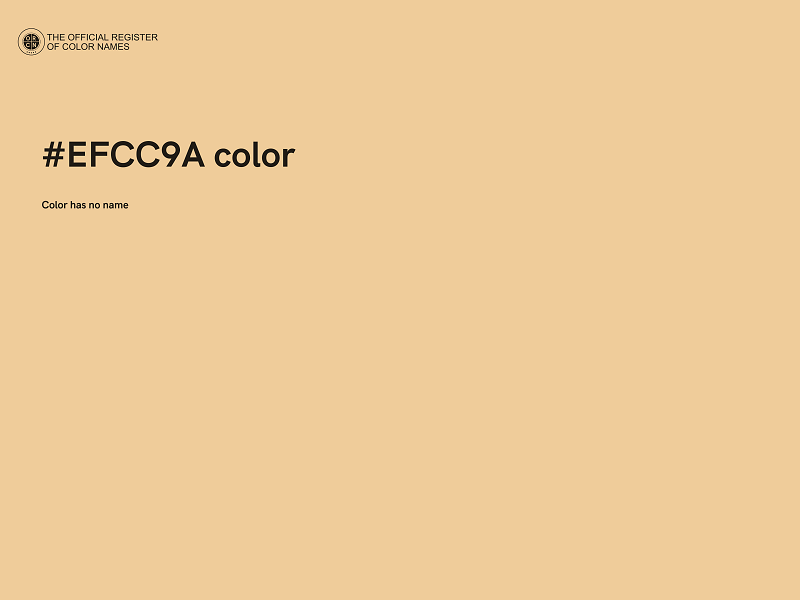 #EFCC9A color image