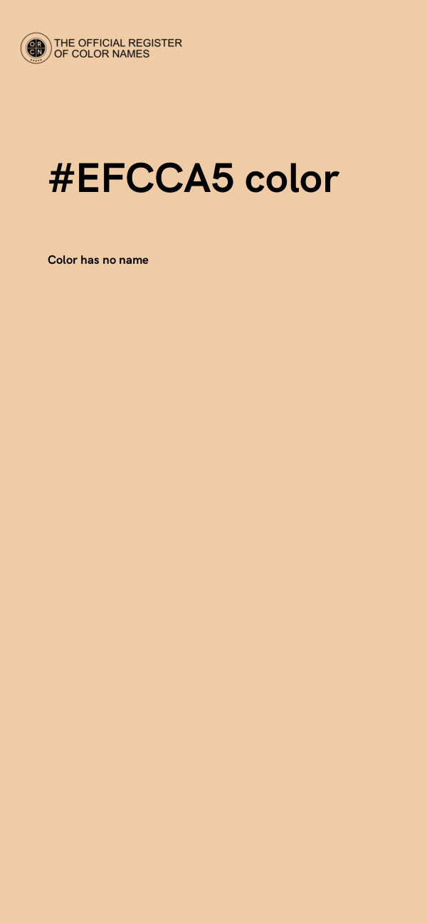 #EFCCA5 color image
