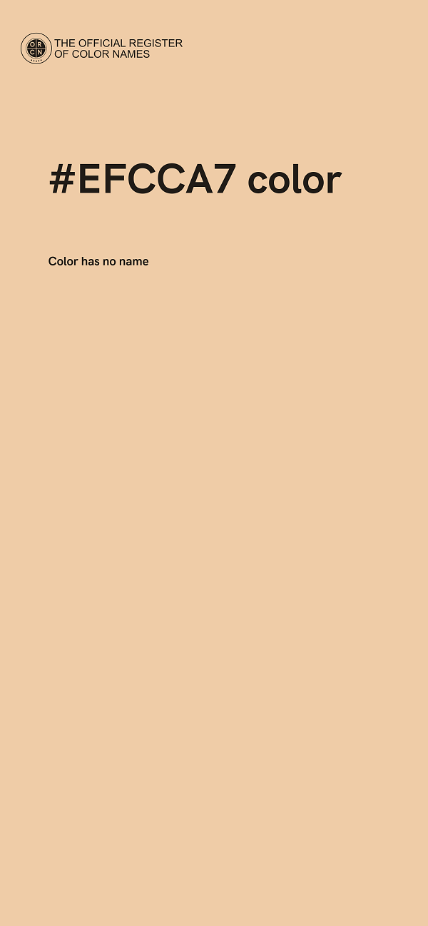 #EFCCA7 color image