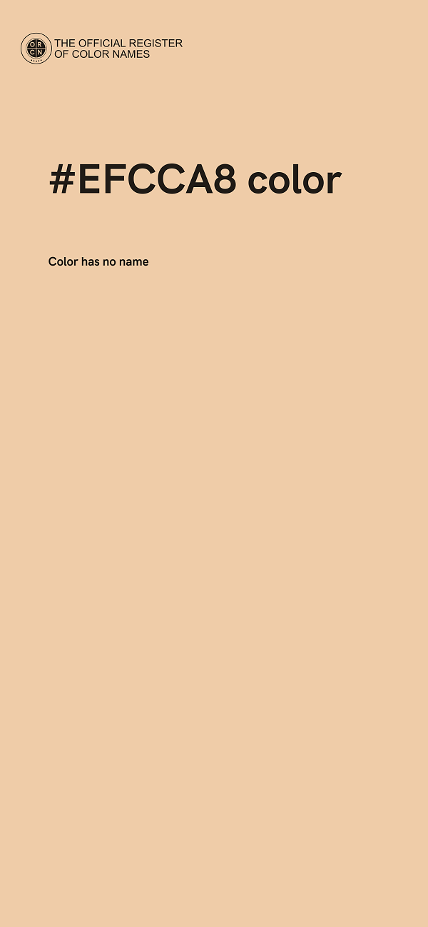 #EFCCA8 color image