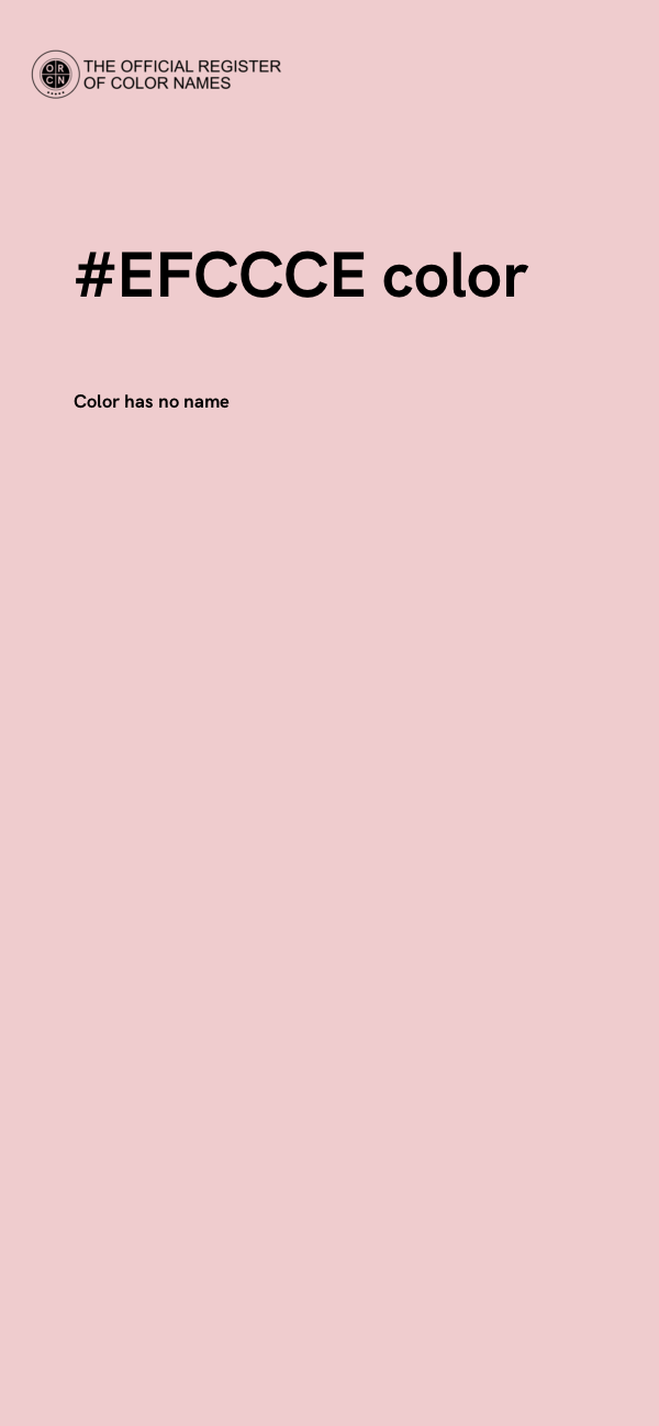 #EFCCCE color image