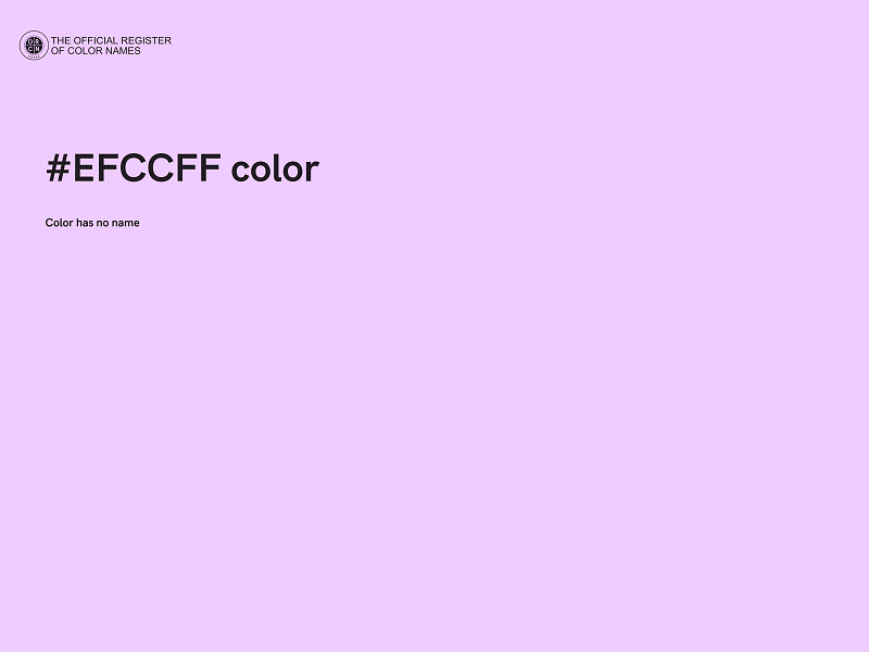 #EFCCFF color image