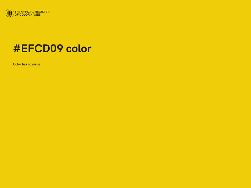 #EFCD09 color image