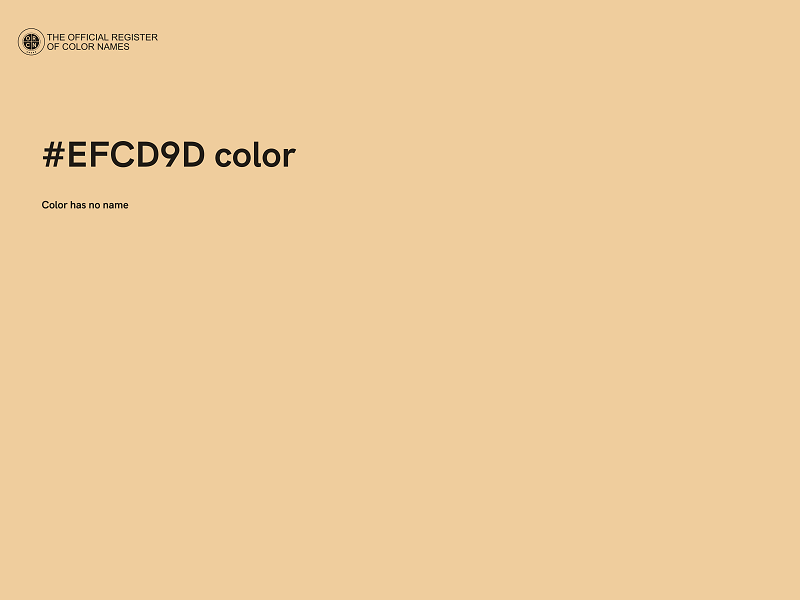 #EFCD9D color image