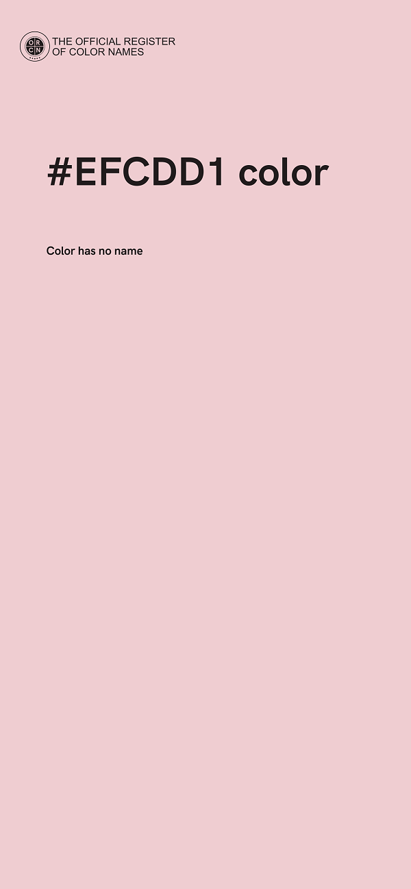 #EFCDD1 color image