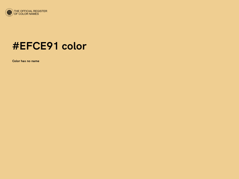 #EFCE91 color image