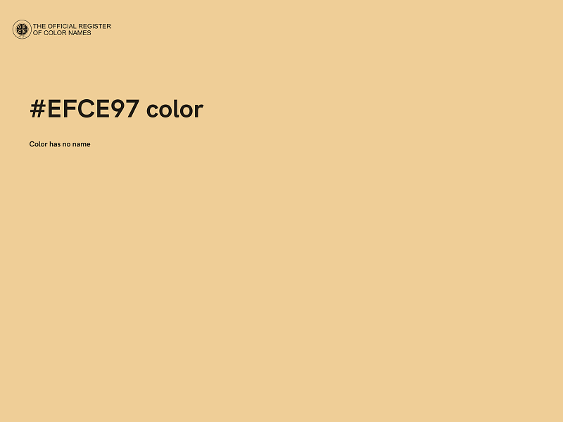 #EFCE97 color image