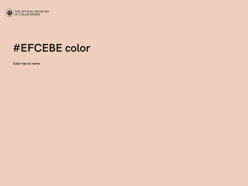 #EFCEBE color image