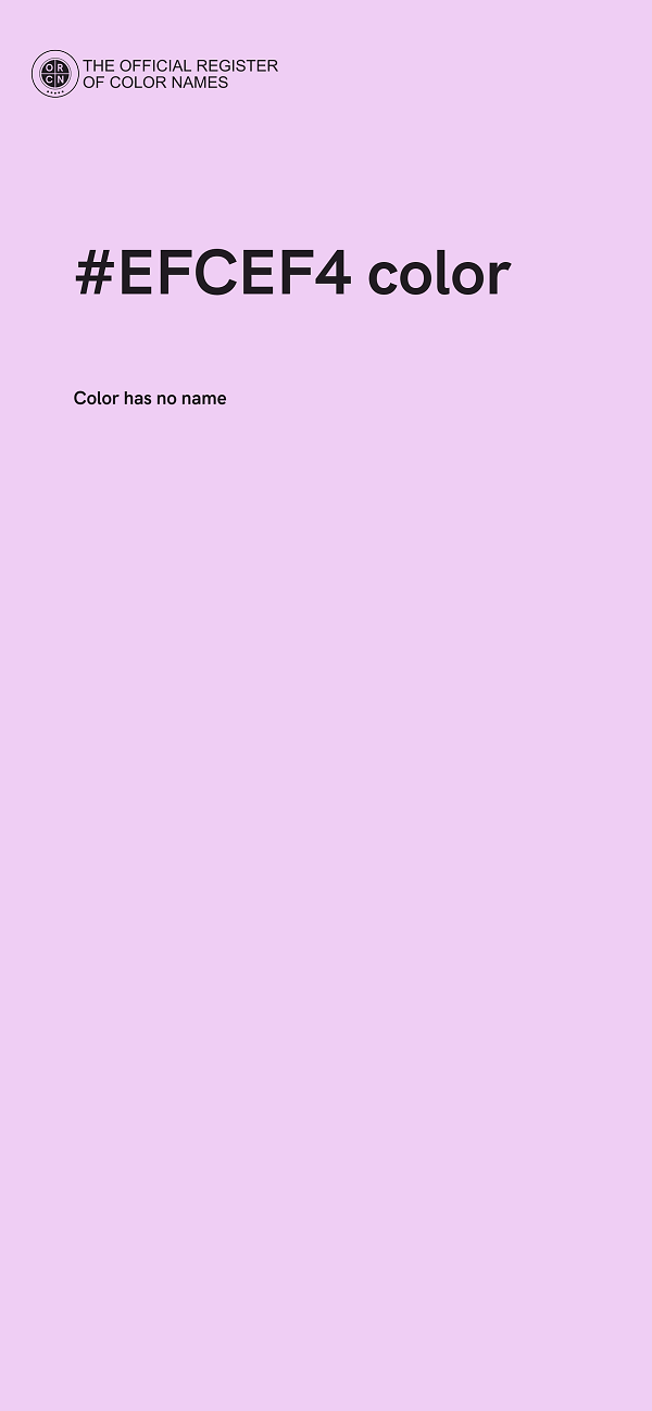 #EFCEF4 color image