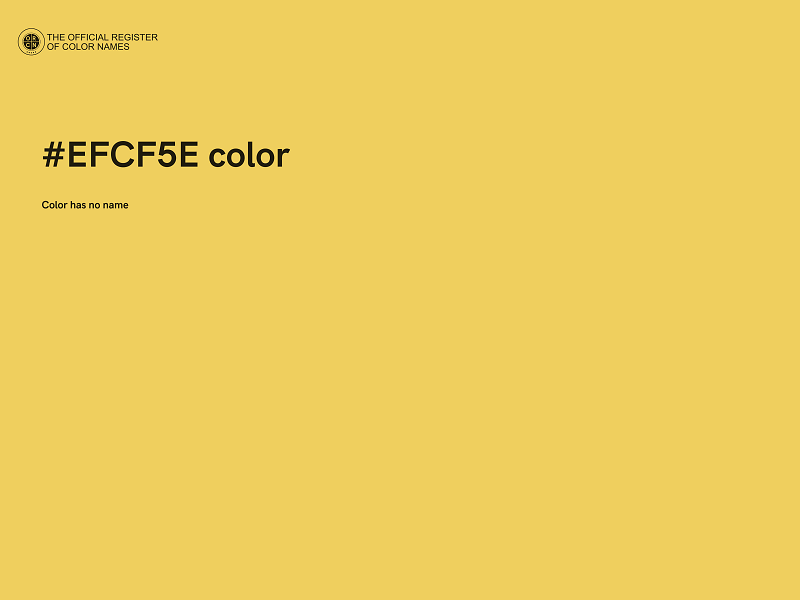 #EFCF5E color image