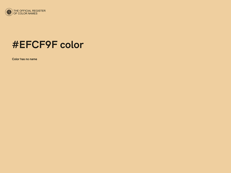 #EFCF9F color image