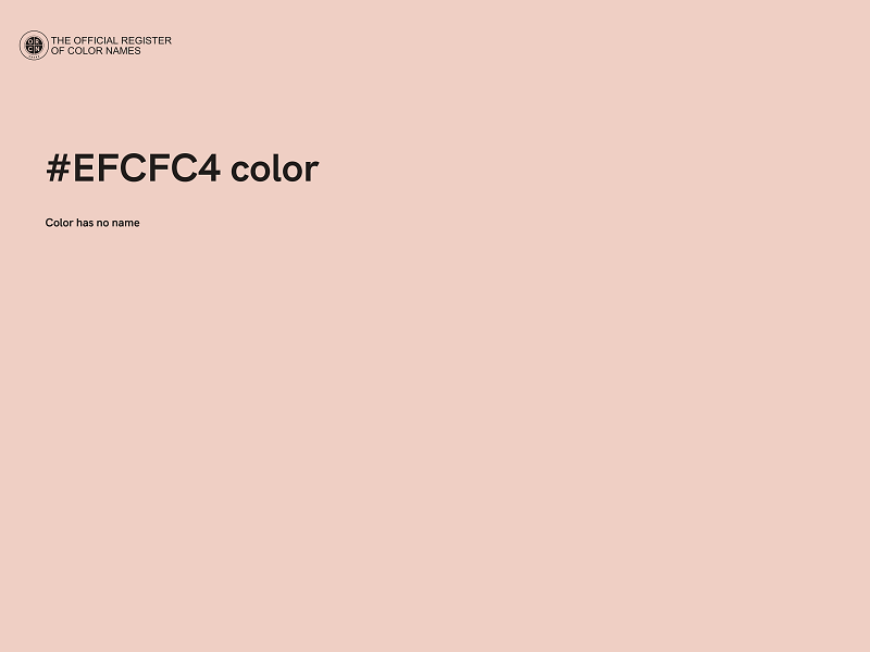 #EFCFC4 color image