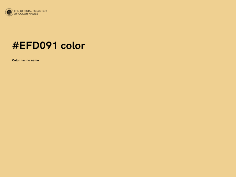 #EFD091 color image