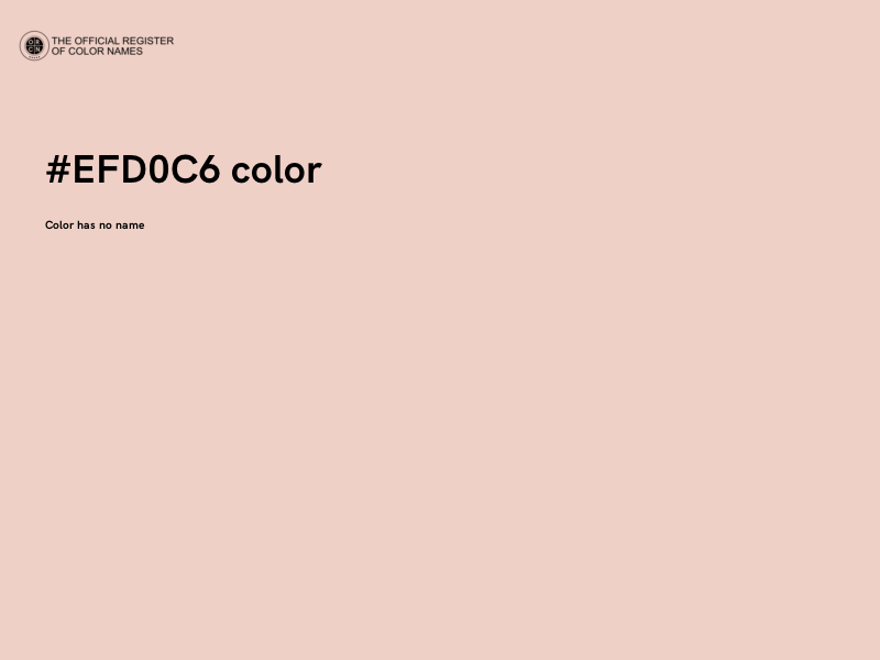 #EFD0C6 color image