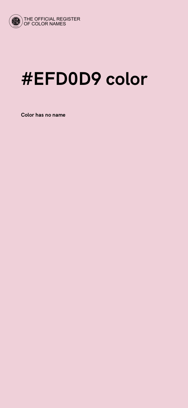 #EFD0D9 color image