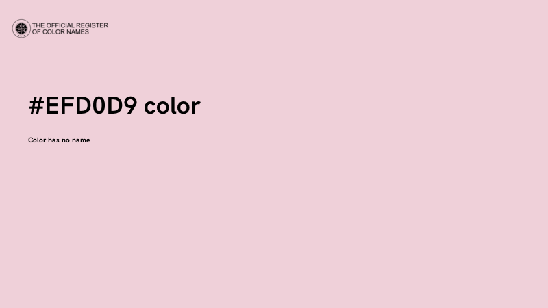 #EFD0D9 color image