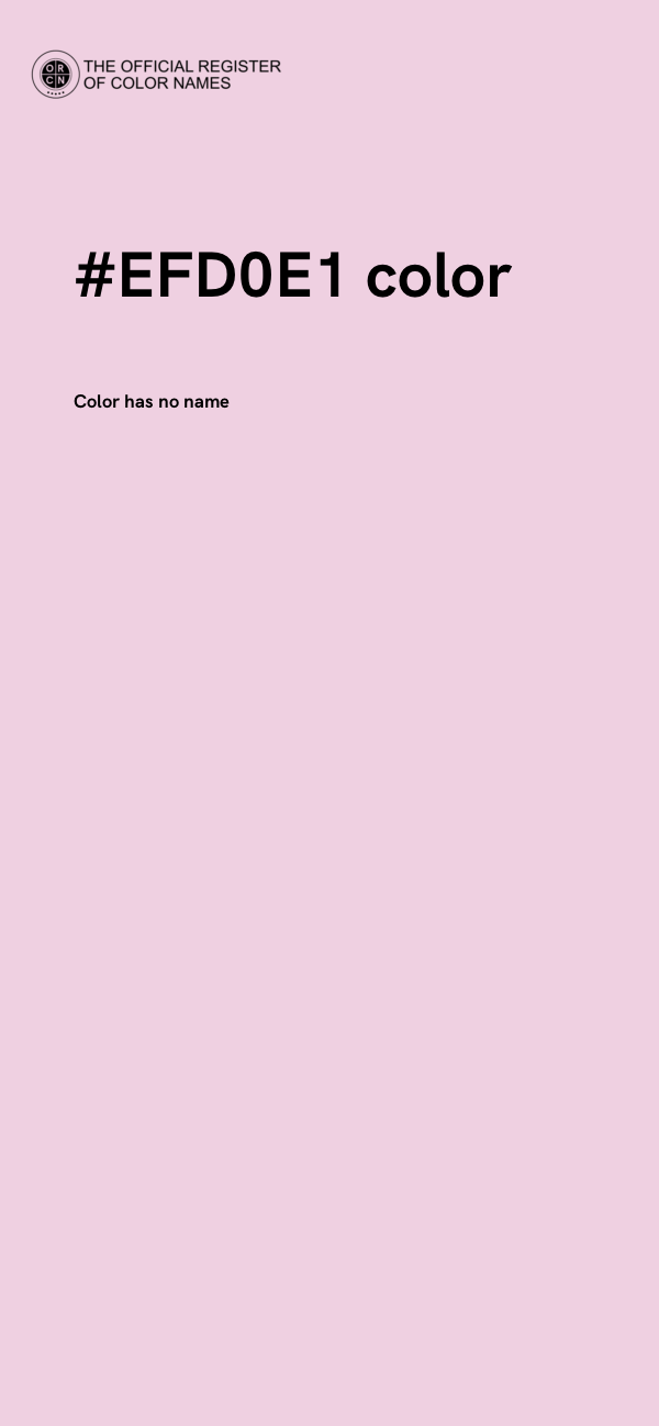 #EFD0E1 color image