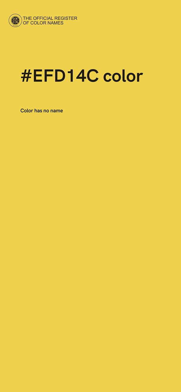 #EFD14C color image