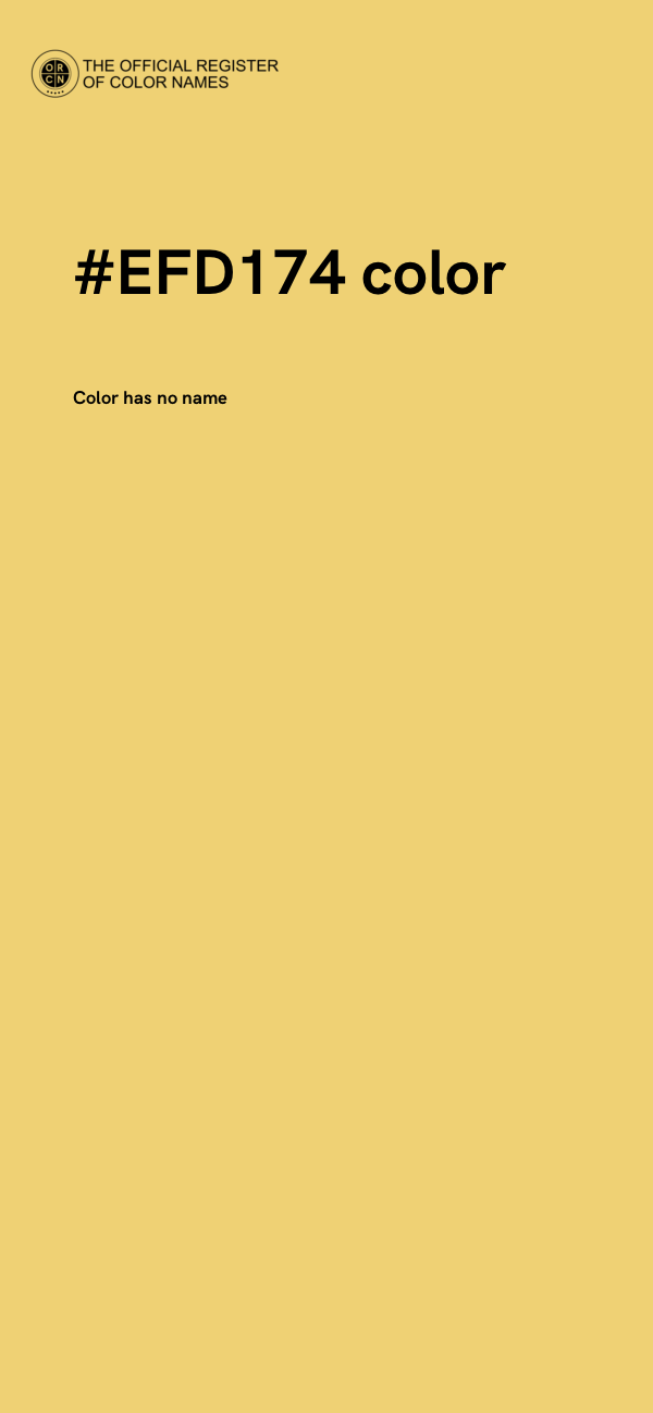 #EFD174 color image