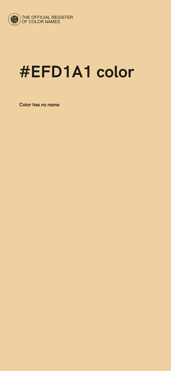 #EFD1A1 color image