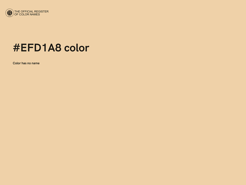 #EFD1A8 color image