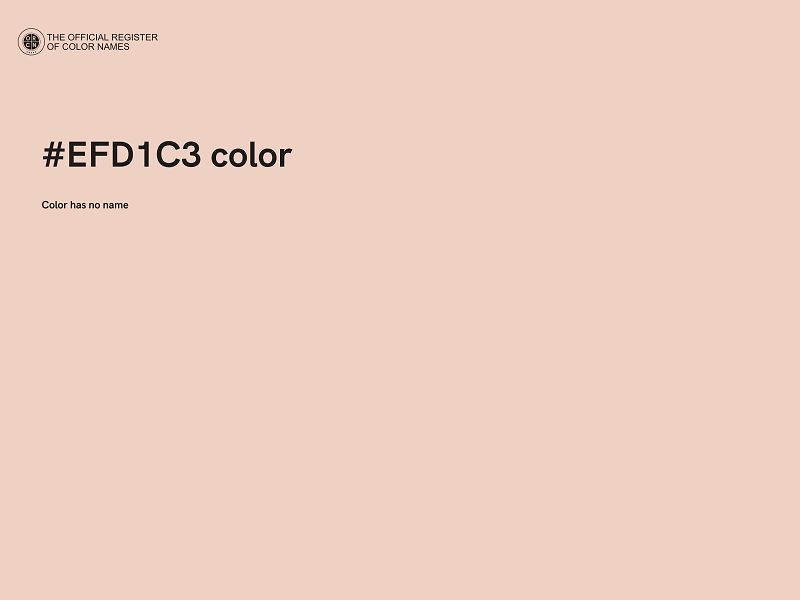 #EFD1C3 color image