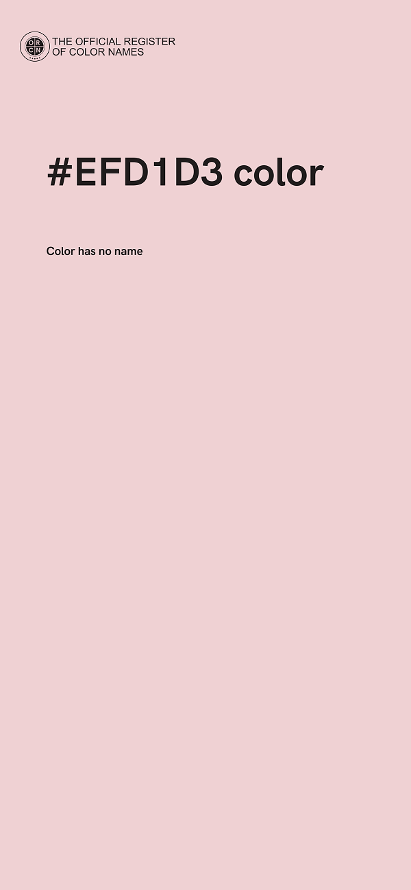 #EFD1D3 color image