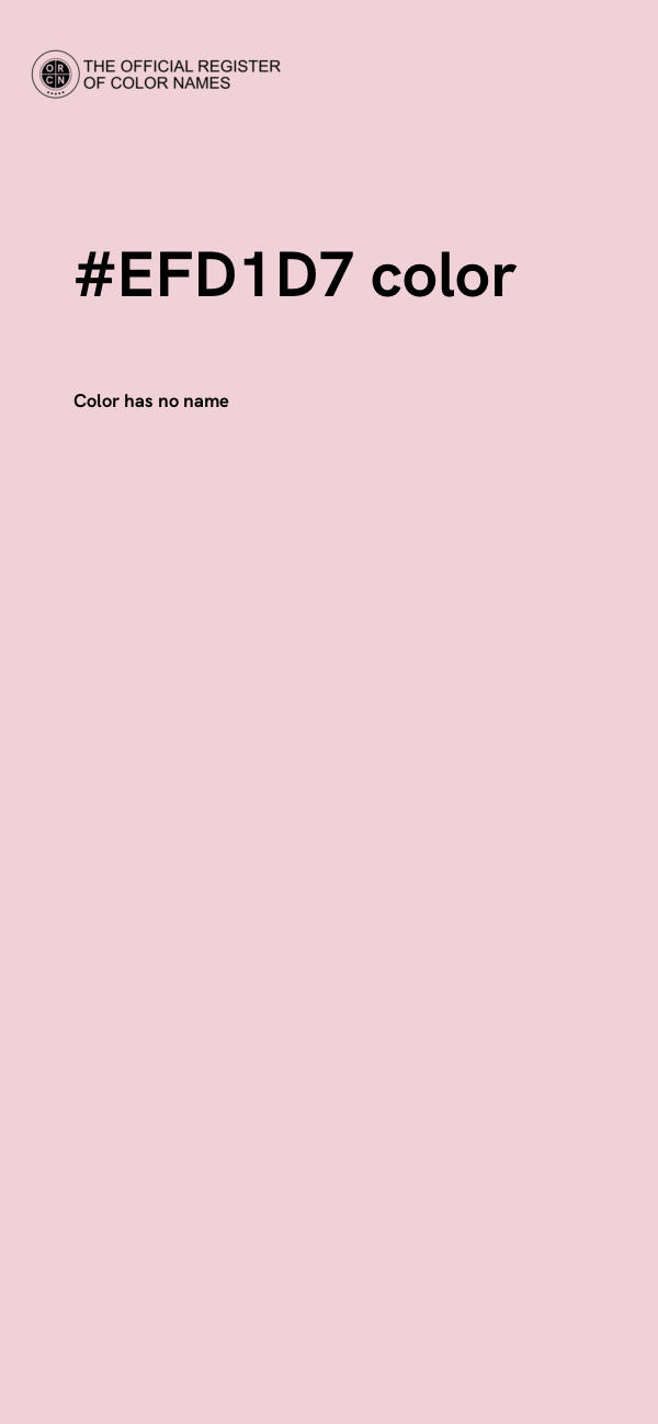 #EFD1D7 color image