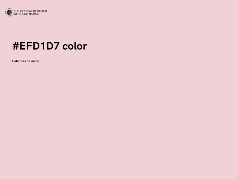 #EFD1D7 color image