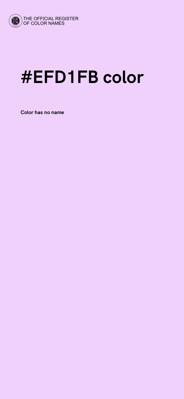 #EFD1FB color image