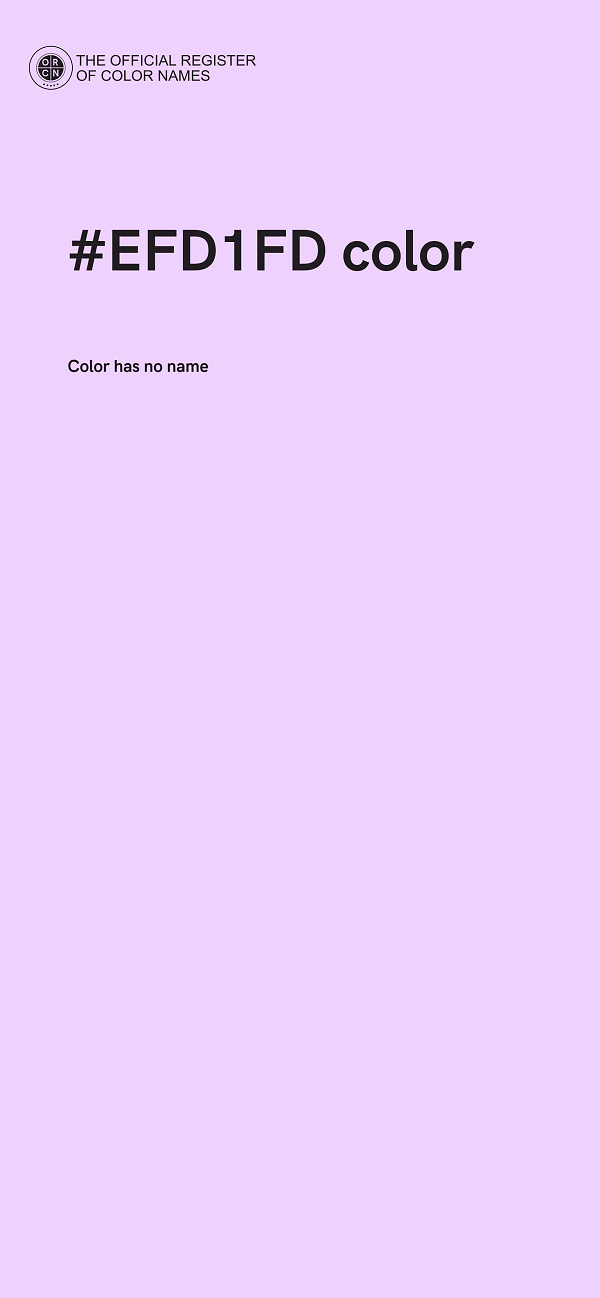 #EFD1FD color image