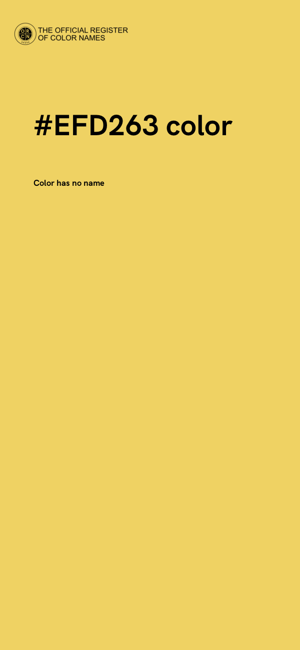 #EFD263 color image