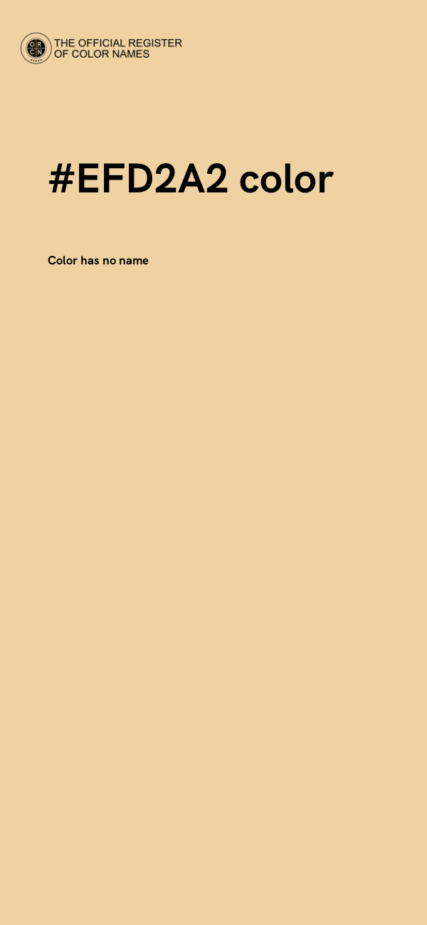 #EFD2A2 color image