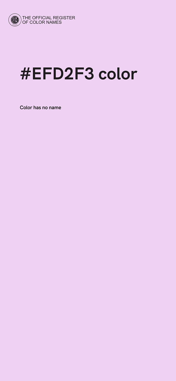 #EFD2F3 color image
