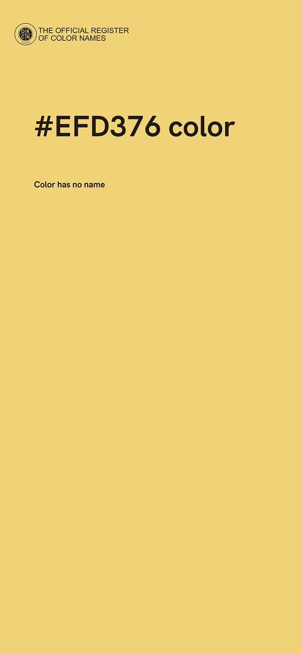 #EFD376 color image