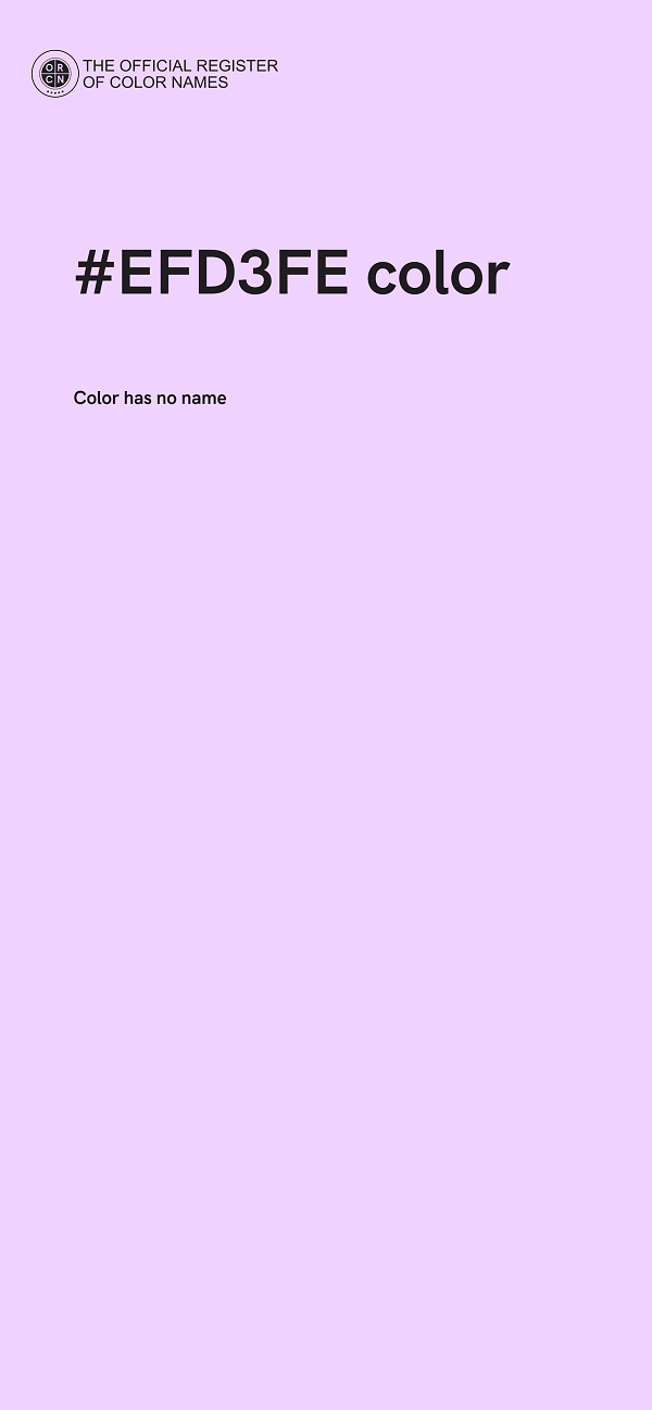 #EFD3FE color image