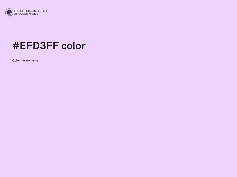 #EFD3FF color image