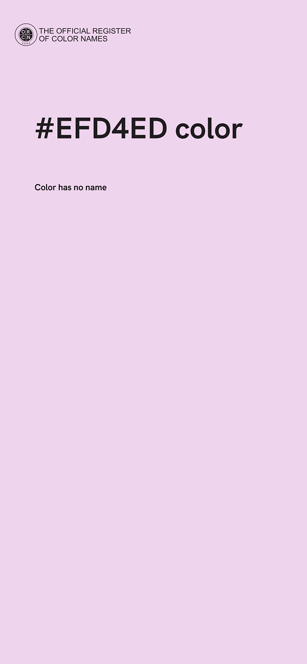 #EFD4ED color image