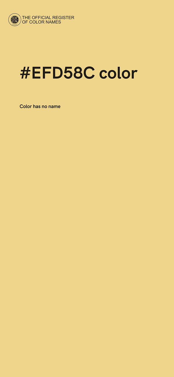 #EFD58C color image