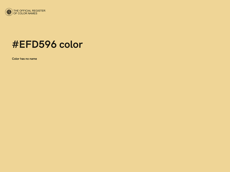 #EFD596 color image