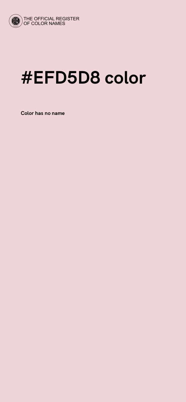 #EFD5D8 color image
